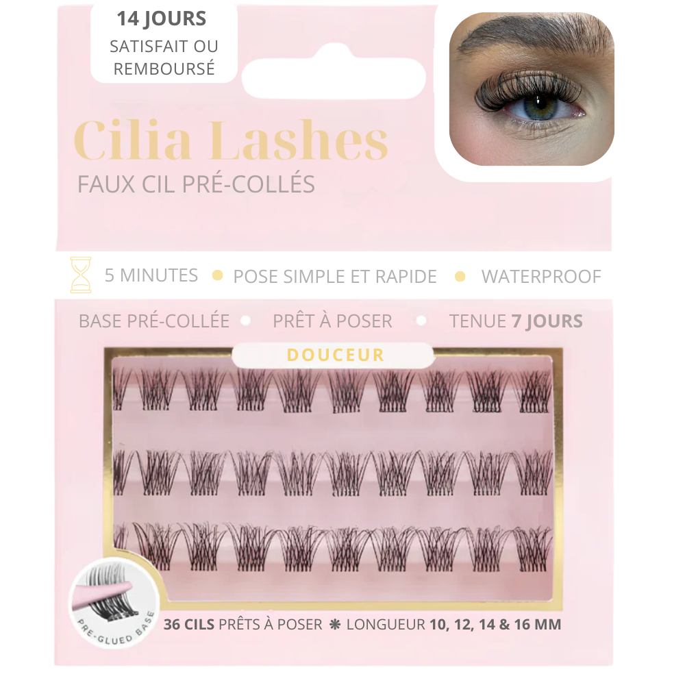 Nos faux cils pré-collés